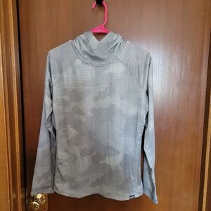 Orvis Pro Women's Small Gray Camo Hoodie Pullover Fishing NWT